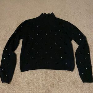 Black embellished sweater